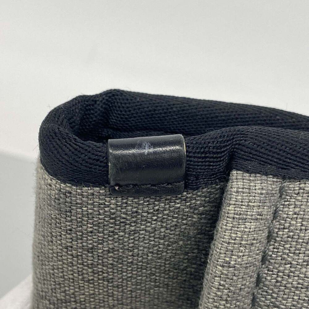 CHANEL Gray Canvas Deauville Tote Bag - Picture 8 of 12